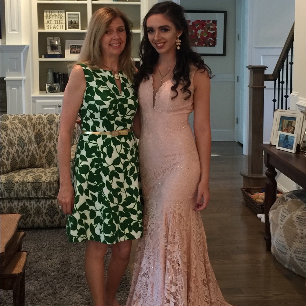 Kate Spade Green Garden Leaves Dress size 6